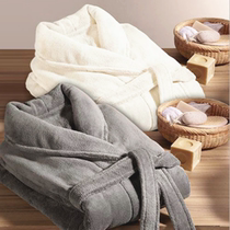 Dressing gown women autumn and winter thickened flange couple bathrobe warm sexy pajamas homewear mens size long model