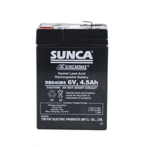 SUNCA New Outdoor Emergency Light Battery RB640BS 6V4 5AH charging fan lead-acid battery