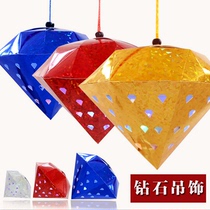 Shopping mall Hotel store activities Store celebration opening decoration Window ceiling decoration Diamond ball jewelry store hanging decoration