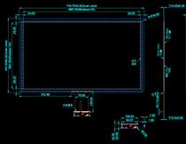32-inch touch screen 16:9 capacitive screen USB interface 10 points Large size integrated capacitive industrial control touch screen