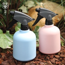 Household candy color watering small watering can Spray bottle fleshy watering indoor green plant sprinkler Air pressure watering watering can