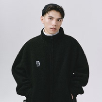 SAMESAME21AW warm fleece jacket stand collar casual vintage loose zipper jacket top Autumn Winter