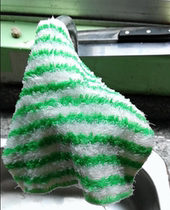 15 pieces of bamboo fiber dish towel non-oil double thickened water absorption does not lose hair Kitchen dish cloth 100