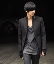 Autumn and winter mens woolen coat Korean coat long solid color slim windbreaker youth casual fashion tide