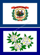 0 US West Virginia Flag Historical Flag Various sizes can be set to be bookable