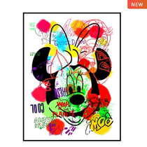 Judas Arletta JudasArrieta Bubble Hall Series Minnie Limited Edition Painting with Mounting