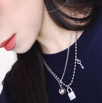 Delta Teenage Girl South Korea Official Web 21 * Summer Zipper Original Juku Key Catch Pendant Necklace 2 pieces