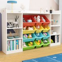 Toy Containing Shelf Children Plotbox Home Baby Living Room Bookcase Simple mobile multilayer shelve on floor