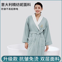 Five-star hotel bathrobes summer long men and women couples four seasons universal bathrobe beauty salon special custom logo