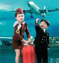 Childrens flight attendant performance clothing toddler professional clothes child pilot clothing children acting out of male and female