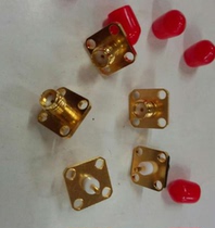 SMAKF female square board SMA female square board fixed to the board full copper crossing gold antenna link