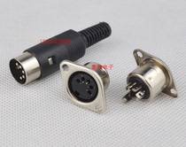 Large keyboard plastic plug socket large DIN5P keyboard plug socket keyboard male and female set
