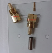 RF high frequency head SMC female female internal thread inner hole SMC-1 5 three-piece set cold press connector SMC-K-1 5