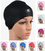 Whale water drop swimming cap (oversized super comfortable) mens and womens universal promotion ()