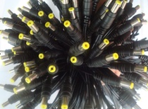 Pure copper wire with internal card DC wire power head yellow power head dc wire monitoring accessories (total length 27cm)