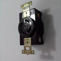 Taiwans old model Longguang LKEW bakelite dark socket lead-in 30A 250V anti-off LK2432FB