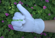 White plus velvet gloves concierge etiquette gloves parade square dance gymnastics gloves
