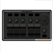 Yacht Accessories Modified Loading Caravan Retrofit Combined Switch Aluminum panel Switch 5-way RV Switch