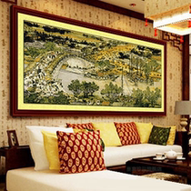 Qingming Upper River Map Cross Stitch Full Picture Full Embroidered Large Living Room Country Painting Scenery 2022 New Handown Embroidery