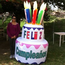 Inflatable birthday cake air mold simulation cake Birthday party decoration Anniversary decoration cake air mold