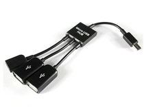 Charging OTG simultaneously transmits data flat micro USB conversion HUB HUB HUB HUB extension data cable