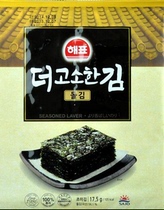 South Korea seaweed Korean sea floating moss seaweed rice special big Zhang seaweed sea floating roasted seaweed 17 5 grams