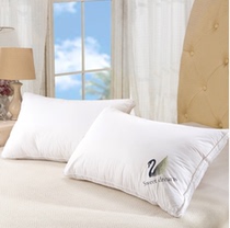 Goose feather pillow five-star hotel down pillow core single white goose down pillow cervical vertebra pillow special pair shot two