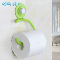 Easy times powerful suction cup paper towel rack Toilet roll paper tube rack Bathroom wall-mounted paper towel hanging towel rack