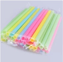 Disposable color juice coarse straw Pearl milk tea Cola Mung bean smoothie straw Kindergarten handmade straw