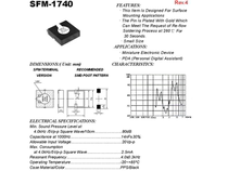 SFM-1740 supply spot AST1750MATRQ 17 * 17 * 5 3 patch buzzer