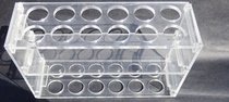 Organic Glass Trapezoidal Pipette Rack Disc Straw Rack Test Tube Rack Colorimetric Tube Rack Funnel