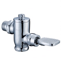 Kun Quan all-copper foot foot into the wall flush valve squatting toilet bowl wash valve Foot Flush