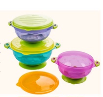 Baby Baby Cup Sucker with Bowl PP Training Bowl 3 Piece Package No BPA