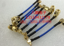 RF cable SMA MCX-JJW semi-flexible wire RG405 Blue 50 Euro high frequency line SMA bend to MCX bend male