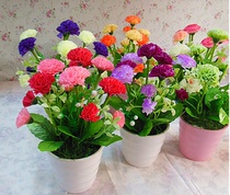 New Movie House Furnishing Simulation Flower Bar Furniture Decoration Silk Flower Studio Shooting Props Flower Carnation