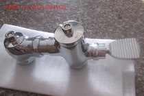 Copper pedal horizontal telescopic flush valve squat toilet flush self-closing delay valve urine valve