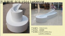FRP leisure seat sculpture) FRP shape sculpture) Square seat shape