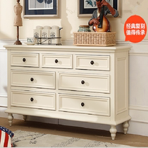 American cupboard seven bucket solid wood buckets custom buckets custom buckets Beijing furniture combination lockers storage cabinets