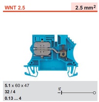 WNT 2 5 10X3 Original Weidmüller Zero wire terminal block 1010680000