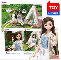 Spot Korean doll toy children camping dress up game Tent Girl Princess game house house toy