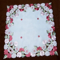 Wedding and festive European tablecloth tablecloth refrigerator cover Tea table towel embroidery hollow handmade TV cabinet Washing machine fabric