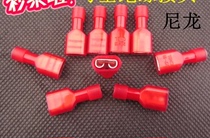 4 8 Nylon female insulation terminal plug spring nylon sheath spring insulation high temperature resistant FDFN1-187