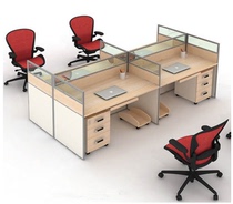 Office furniture fashion screen partition office staff desk modern simple 4 people Office computer desk