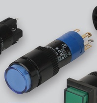 01-433 036 round reset 01-473 036 self-locking Swiss EAO button switch one open and one closed 16mm