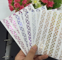 {Transparent bronzing corners}DIY photo album accessories 78 stickers tools for pasting and fixing photos