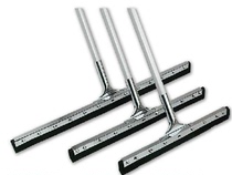 Haotian stainless steel rod silicone scraper water glass wiper tile solid wood floor wiper mop