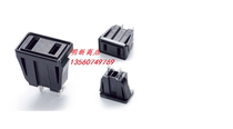 Card type AC power socket Industrial socket American socket Two hole socket two flat belt card slot chassis socket