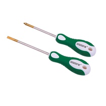 POWER LION two-color handle SCREWDRIVER 3X100MM WITH MAGNETIC SCREWDRIVER 6X200MM CROSS word W4402a