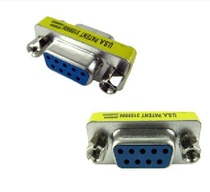 Taiwan head 9-pin serial port RS232 adapter female to female hole DB9 pin extension head string oral