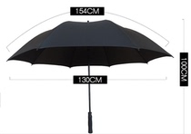 Mega VIP Umbrella Advertising Umbrella Welcome Benn Umbrella 8K Automatic Straight Lever Umbrella Double Golf Umbrella print LOGO